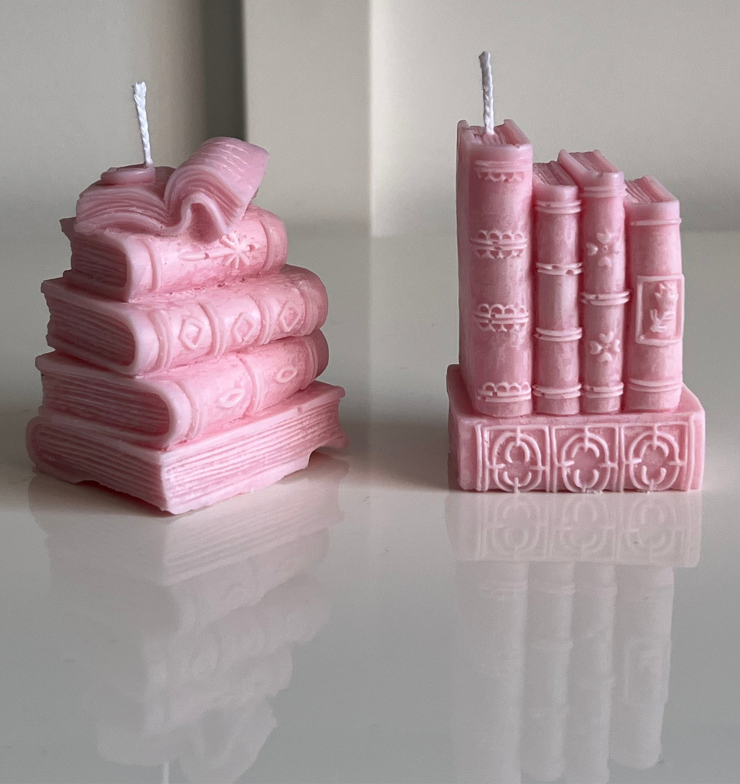 Boekenkaars set - roze
