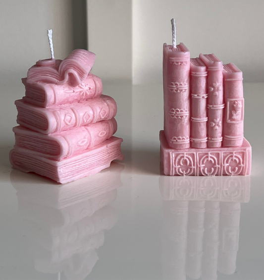 Boekenkaars set - roze